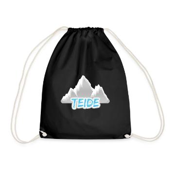 Mount Teide - Drawstring Bag - black - Front