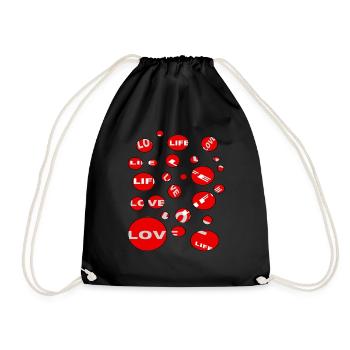 Love Life - Sac de sport léger - noir - Devant