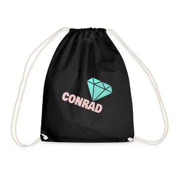 Edel Conrad - Turnbeutel - Schwarz - Vorne