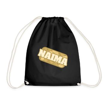 Gesundheit Naima - Turnbeutel - Schwarz - Vorne