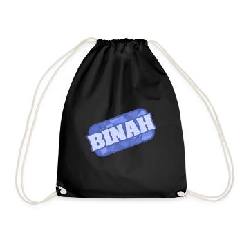 Geschenk für Binah - Turnbeutel - Schwarz - Vorne