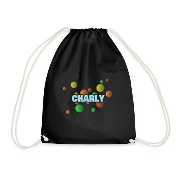 Charly - Drawstring Bag - black - Front