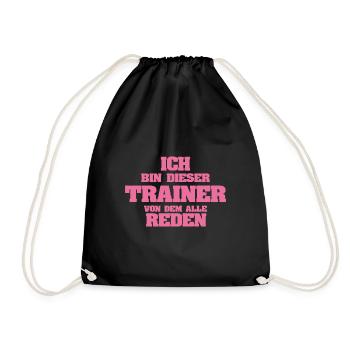 Profession Trainer - Drawstring Bag - black - Front