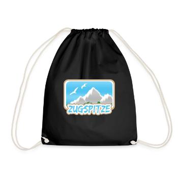Zugspitze - Turnbeutel - Schwarz - Vorne