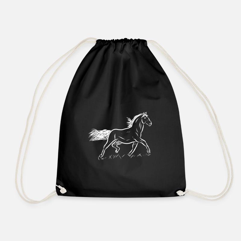 Cheval - Sac de sport léger - noir
