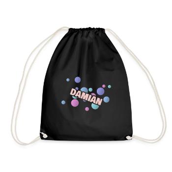 Cadeau Prénom Damian - Sac de sport léger - noir - Devant