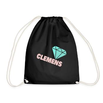 Precious Clemens - Drawstring Bag - black - Front