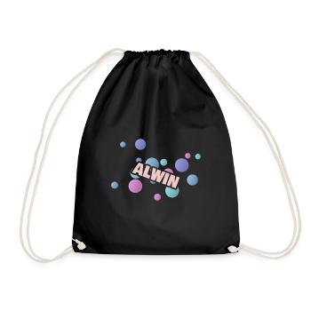 Gift Alwin - Drawstring Bag - black - Front