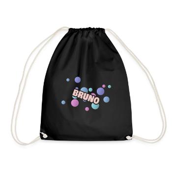 Gift for Bruno - Drawstring Bag - black - Front