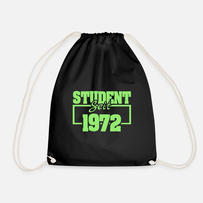 Student 1972 - Turnbeutel - Schwarz