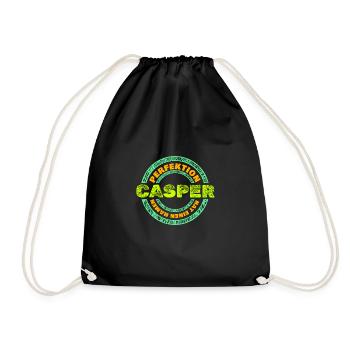 Casper as Casper - Drawstring Bag - black - Front