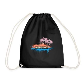 Geschenk für Honduras - Turnbeutel - Schwarz - Vorne
