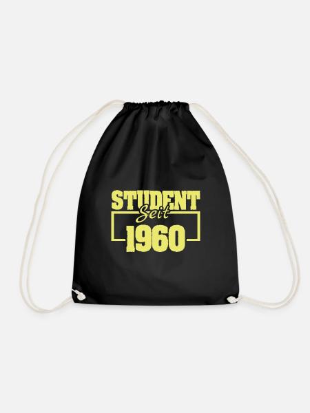 1960 1960 - Drawstring Bag - black