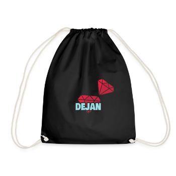 Noble Dejan - Drawstring Bag - black - Front
