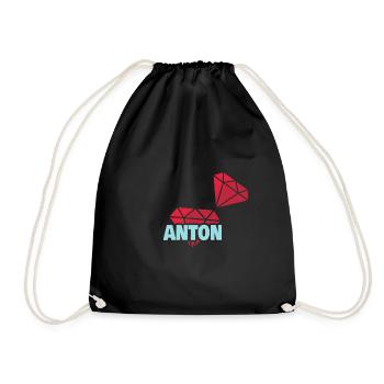 Edel Anton - Turnbeutel - Schwarz - Vorne