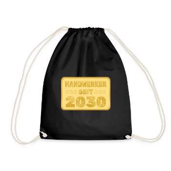 seit 2030 - Turnbeutel - Schwarz - Vorne