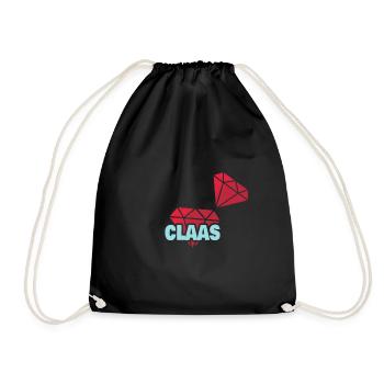 Precious Claas - Drawstring Bag - black - Front