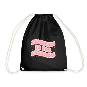 Le féminisme est pour tout le monde - Sac de sport léger - noir - Devant