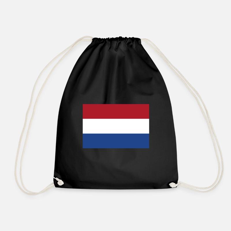 Flagge der Niederlande - Turnbeutel - Schwarz