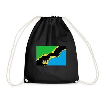 Tanzania - Drawstring Bag - black - Front