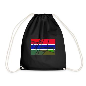 Gift for Gambia - Drawstring Bag - black - Front