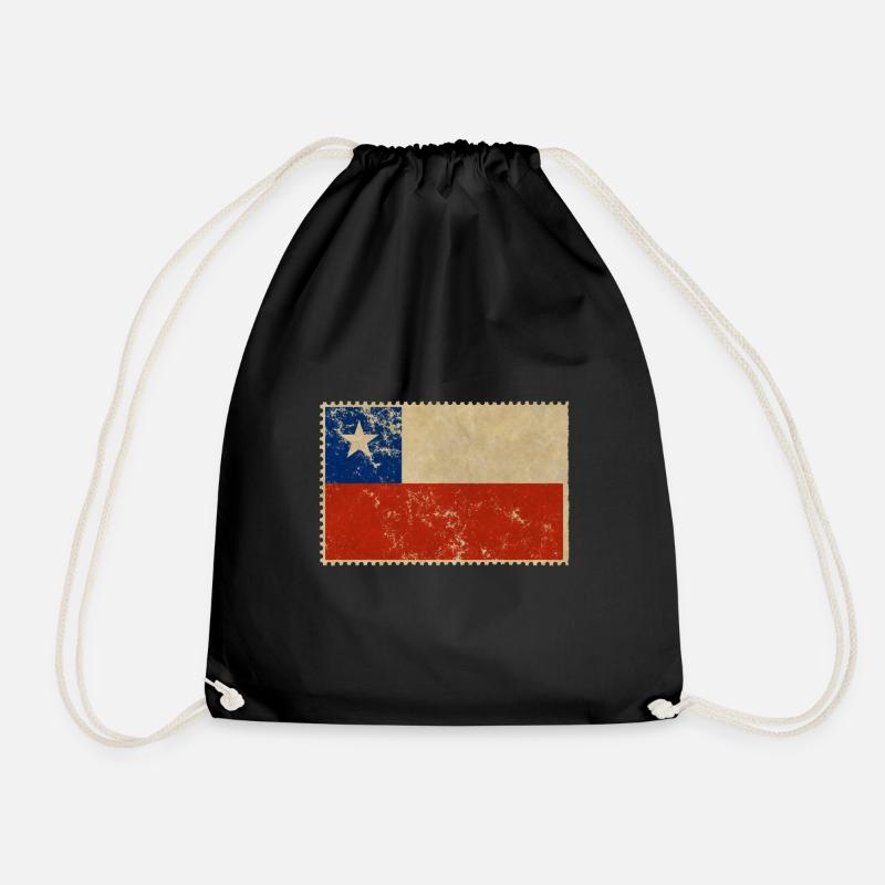 Flagge Chile - Turnbeutel - Schwarz