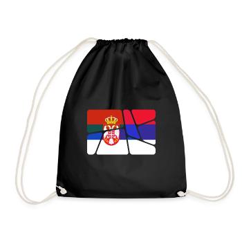 Serbie Serbie - Sac de sport léger - noir - Devant