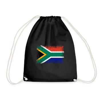 South Africa as South Africa - Drawstring Bag - black - Front