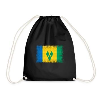 Saint Grenadines - Drawstring Bag - black - Front