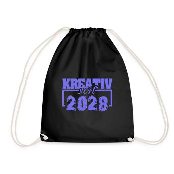 2028 - Turnbeutel - Schwarz - Vorne