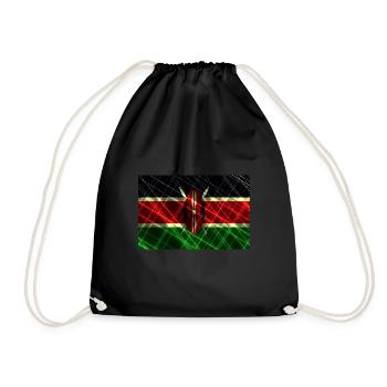 Kenya - Drawstring Bag - black - Front