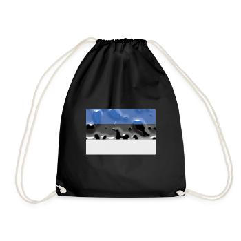 Estonia - Drawstring Bag - black - Front