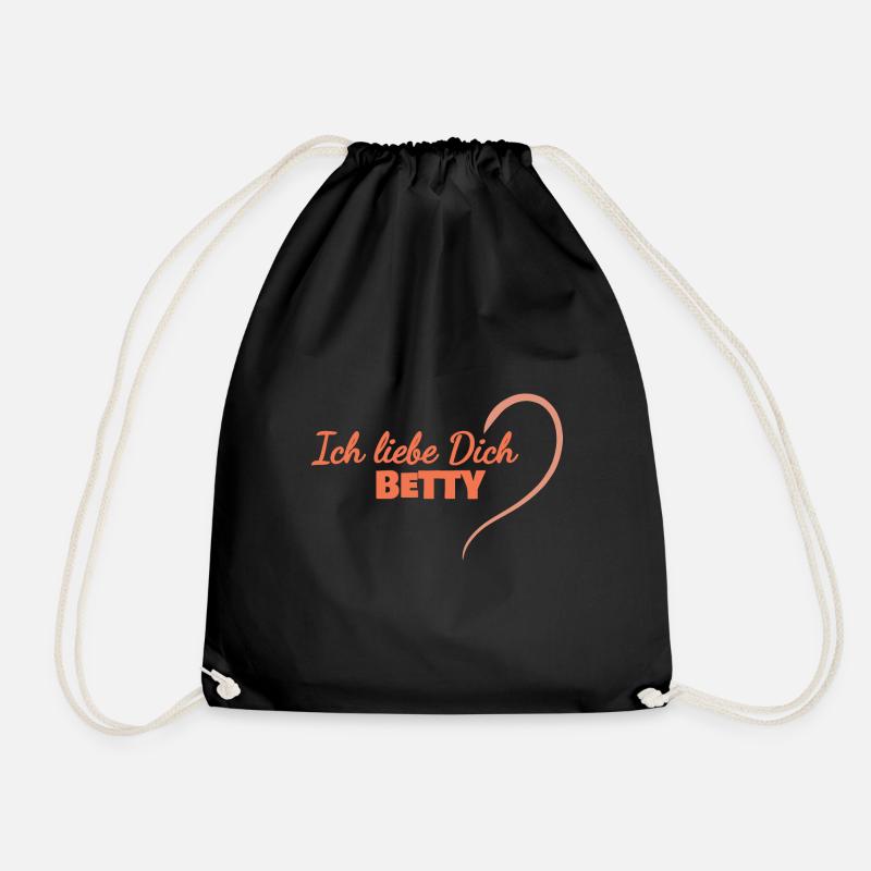 Je t’aime Betty - Sac de sport léger - noir