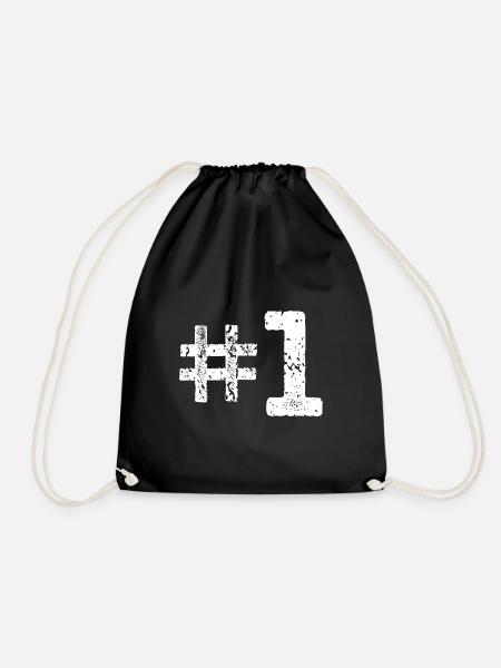 Number 1#1 - Turnbeutel - Schwarz