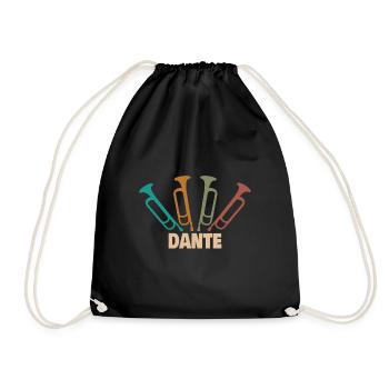 Geschenk für Dante - Turnbeutel - Schwarz - Vorne