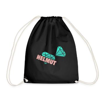 Papa Helmut - Drawstring Bag - black - Front