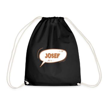 Josef - Drawstring Bag - black - Front