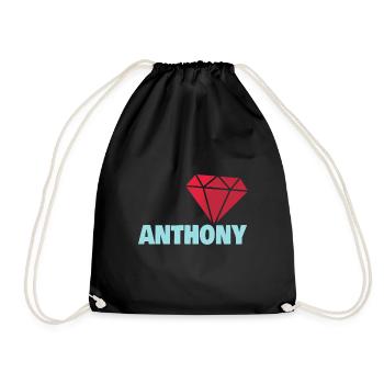 Anthony as Noble - Drawstring Bag - black - Front