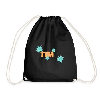 Edelweiß Tim - Turnbeutel - Schwarz - Vorne