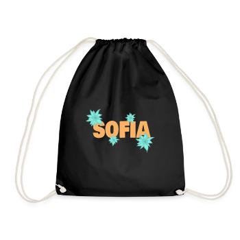 Gift for Sofia - Drawstring Bag - black - Front