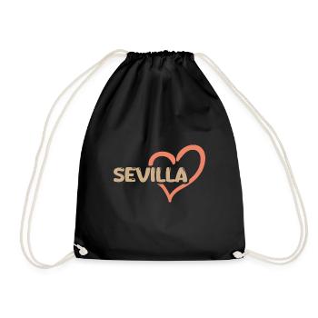 Seville - Drawstring Bag - black - Front