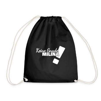Funny Milina - Drawstring Bag - black - Front