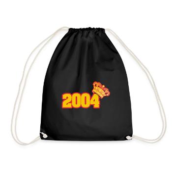 Geboren im Jahre 2004 - Turnbeutel - Schwarz - Vorne