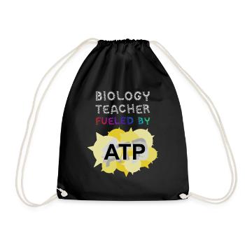 Biologie Lehrer Geschenk - Turnbeutel - Schwarz - Vorne