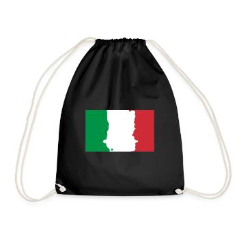 Italy - Drawstring Bag - black - Front
