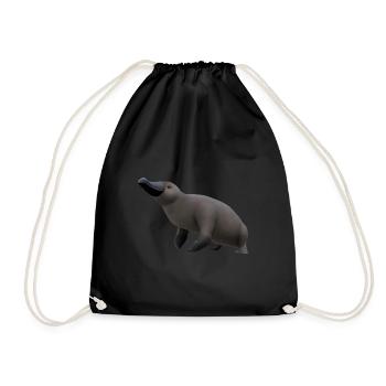 Illustration d’ornithorynque mignon - Sac de sport léger - noir - Devant