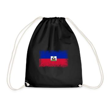 Haiti - Drawstring Bag - black - Front