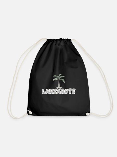 Lanzarote Lanzarote - Drawstring Bag - black