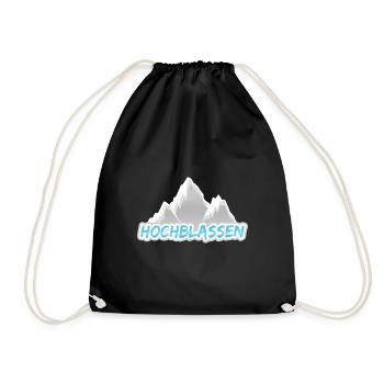 Mount Hochblassen - Drawstring Bag - black - Front