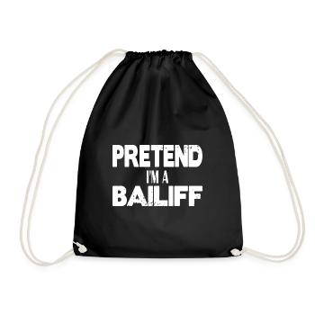 Faites semblant d’être huissier - Sac de sport léger - noir - Devant